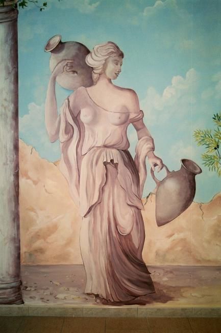Painting titled "Porteuse d'eau gall…" by Nanou, Original Artwork