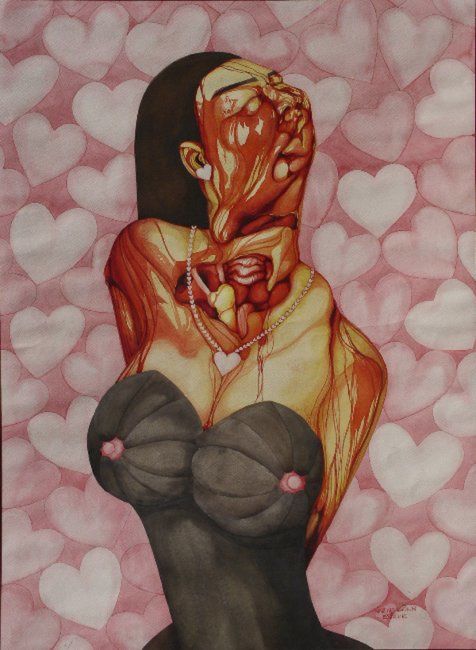 Painting titled "Sexy" by Nantana, Original Artwork