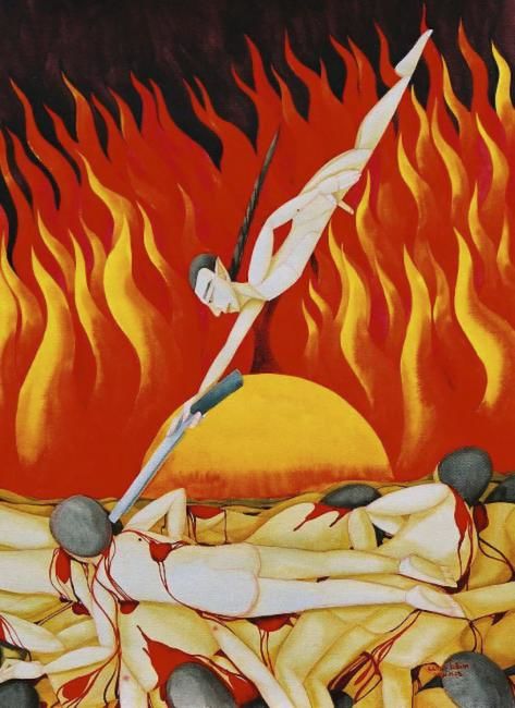 Pittura intitolato "To Kill The Relatio…" da Nantana, Opera d'arte originale