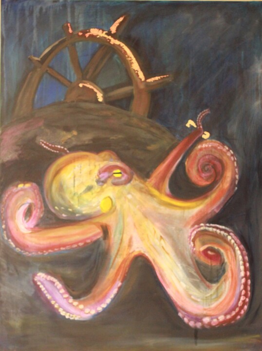 Peinture intitulée "Tangled Treaures" par Naomi Czupryna, Œuvre d'art originale, Huile