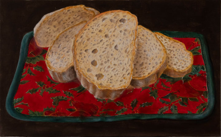Painting titled "PANE" by Narciso Dall Orto, Original Artwork, Acrylic