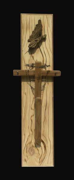 Sculpture intitulée "crucified" par Narendraraghunath, Œuvre d'art originale