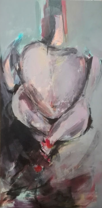 Painting titled "Untitled" by Narges Maleki, Original Art, Acrylic