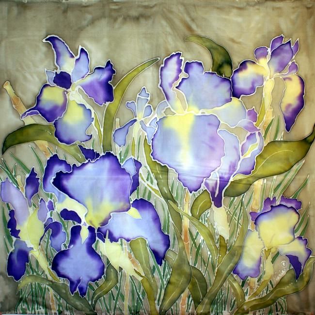 Painting titled "iris" by Narin, Original Artwork