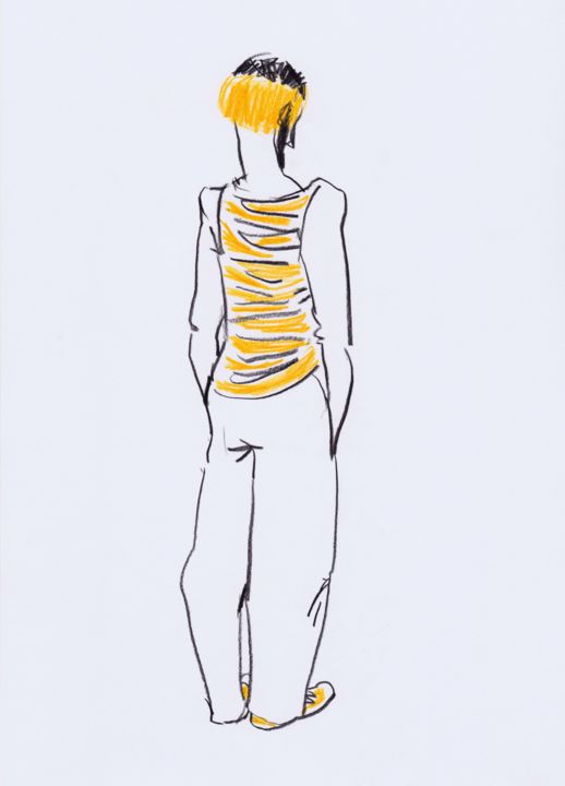 图画 标题为“Yellow” 由Narine Grigoryan, 原创艺术品