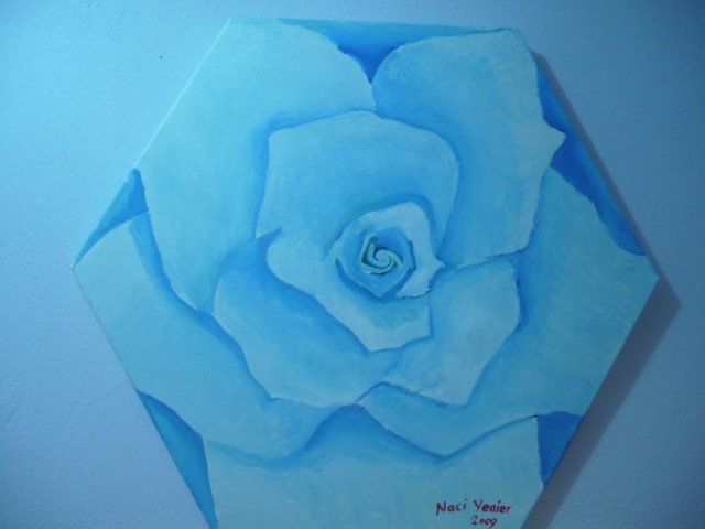 "blue rose" başlıklı Tablo Naci Yeni̇Er tarafından, Orijinal sanat