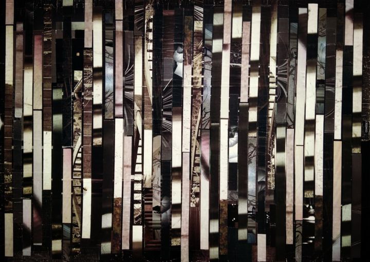 Collages intitulée "Osmose" par Nash, Œuvre d'art originale, Collages