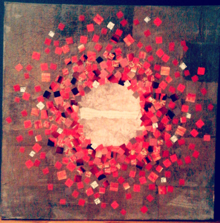 Collages intitulée "Rendez-vous à Londr…" par Nash, Œuvre d'art originale