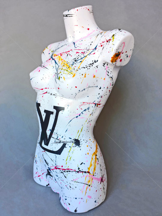 Louis Vuitton Bear 400 White, Sculpture by Na$H