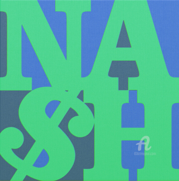 Schilderij getiteld "NA$H [4]" door Na$H, Origineel Kunstwerk, Acryl Gemonteerd op Frame voor houten brancard
