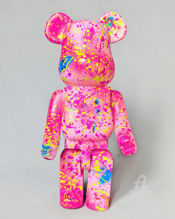 "Abs Bear 400 Pink" başlıklı Heykel Na$H tarafından, Orijinal sanat, Akrilik