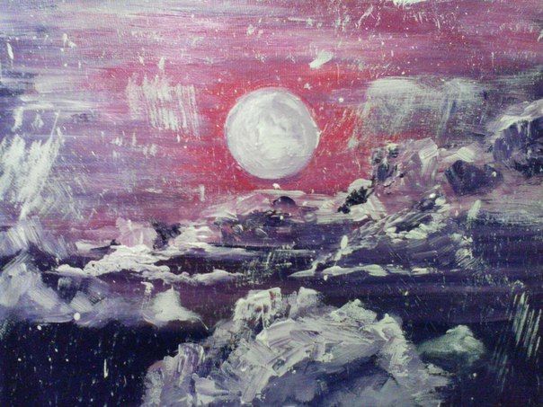 Картина под названием ""Ледники"" - Евгения Даниленко, Подлинное произведение искусства