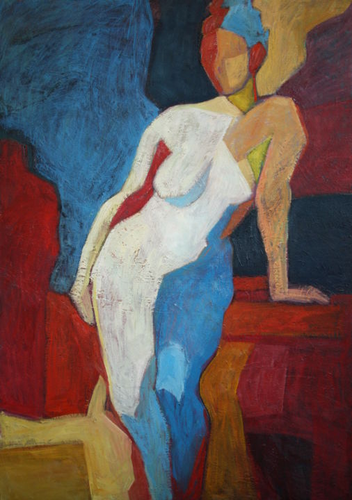 Peinture intitulée "Varya" par Anastasia Sosnovskaya, Œuvre d'art originale, Huile