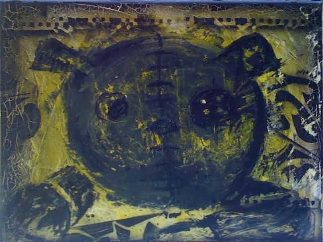 Peinture intitulée "Ourson wilsonn" par Nasty Moon, Œuvre d'art originale