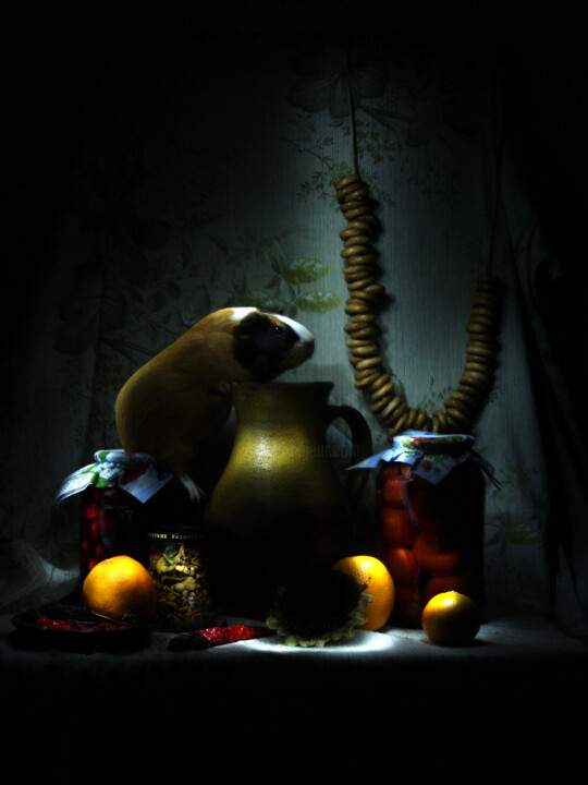 「Fima and still life」というタイトルの写真撮影 Ната Кによって, オリジナルのアートワーク, ライトペインティング