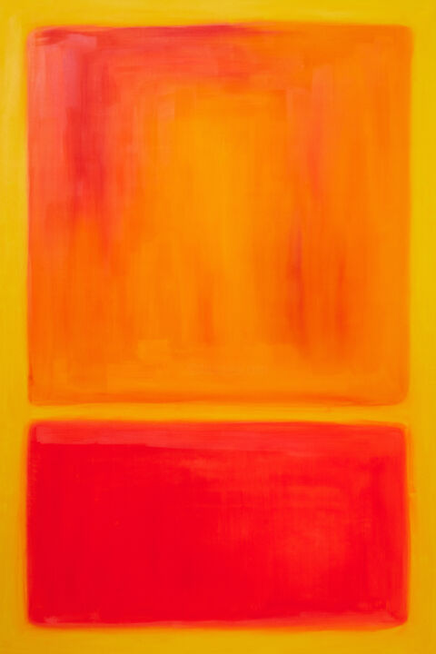 Red,　絵画　Artmajeur　Yellow　Sydorovaによって　Orange　Nataliia