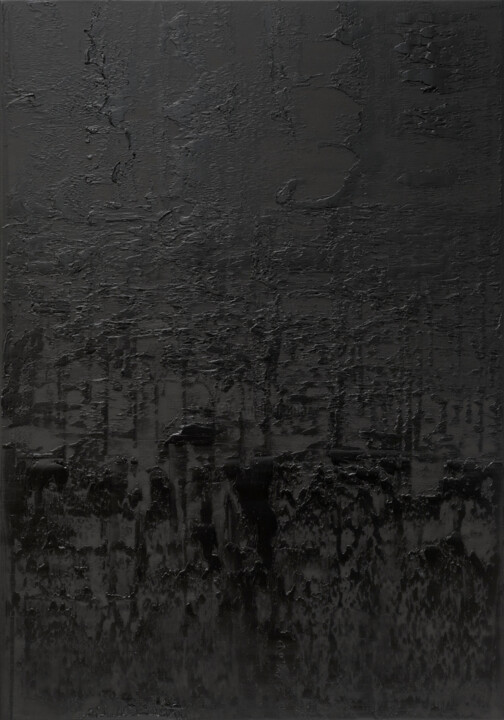Peinture intitulée "Black 2" par Nataliia Sydorova, Œuvre d'art originale, Huile Monté sur Châssis en bois