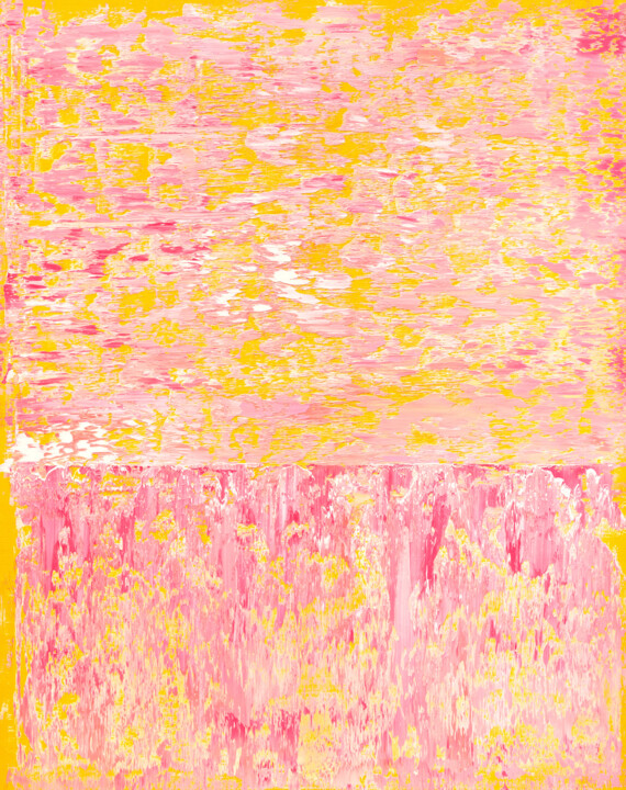 Peinture intitulée "Rose Sky" par Nataliia Sydorova, Œuvre d'art originale, Huile Monté sur Châssis en bois
