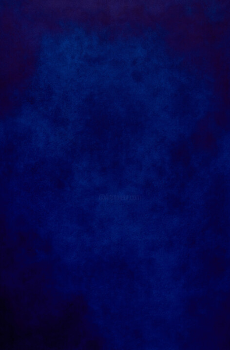 Картина под названием "Blue №4" - Nataliia Sydorova, Подлинное произведение искусства, Масло Установлен на Деревянная рама д…