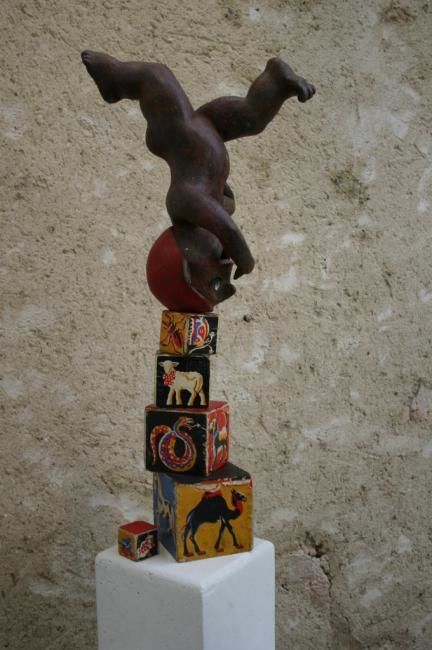 "l'enfant roi" başlıklı Heykel Natacha Ricque tarafından, Orijinal sanat, Terracotta