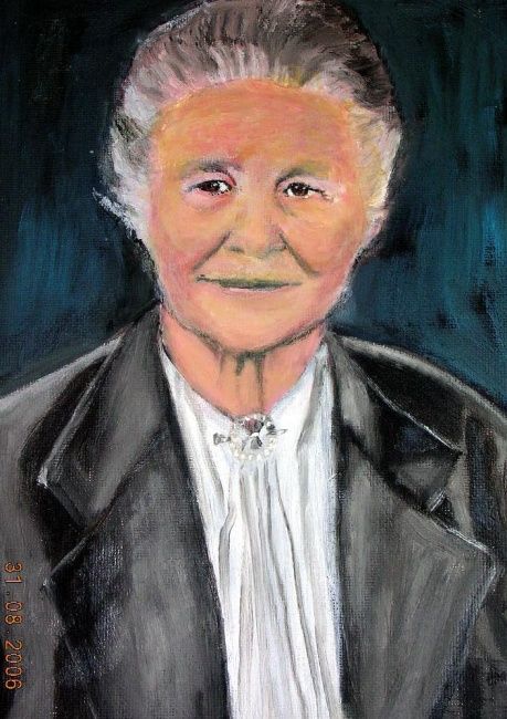 Peinture intitulée "MAMAH huile su…" par Natacha, Œuvre d'art originale,