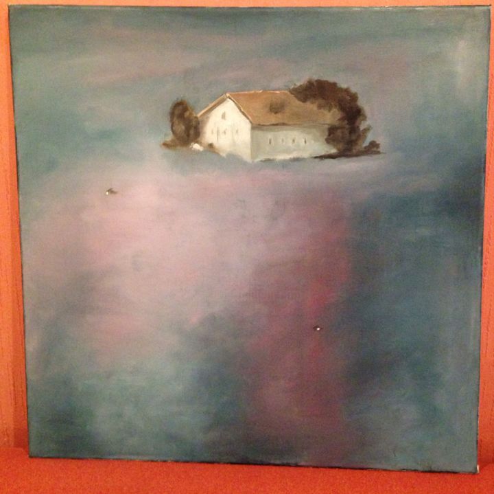 Картина под названием "Счастье" - Рената Черниго, Подлинное произведение искусства, Масло