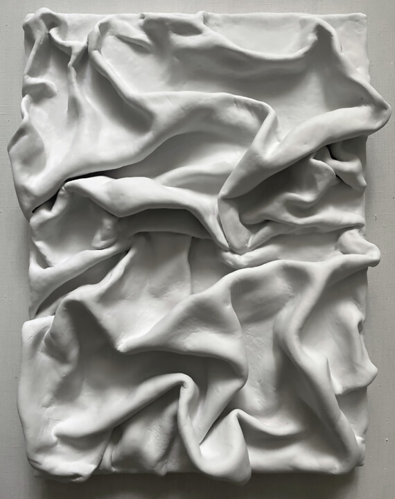 Malerei mit dem Titel "3D картина панно тк…" von Natalia Komar, Original-Kunstwerk, Polymer Ton