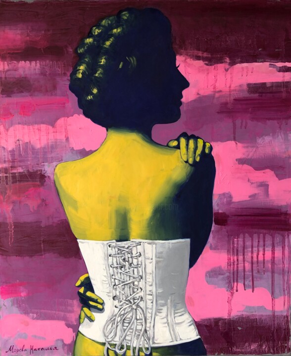 Картина под названием "Корсет 1" - Наталья Морева, Подлинное произведение искусства, Масло