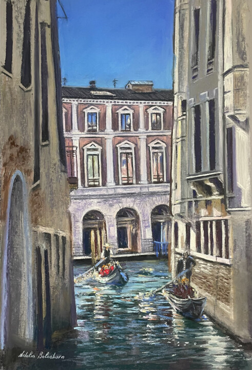 Peinture intitulée "Venice. Pastel" par Natalia Balashova. Pastelist., Œuvre d'art originale, Pastel