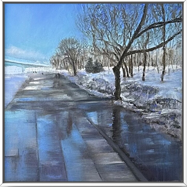 Картина под названием "Thaw. Pastel." - Natalia Balashova. Pastelist., Подлинное произведение искусства, Пастель