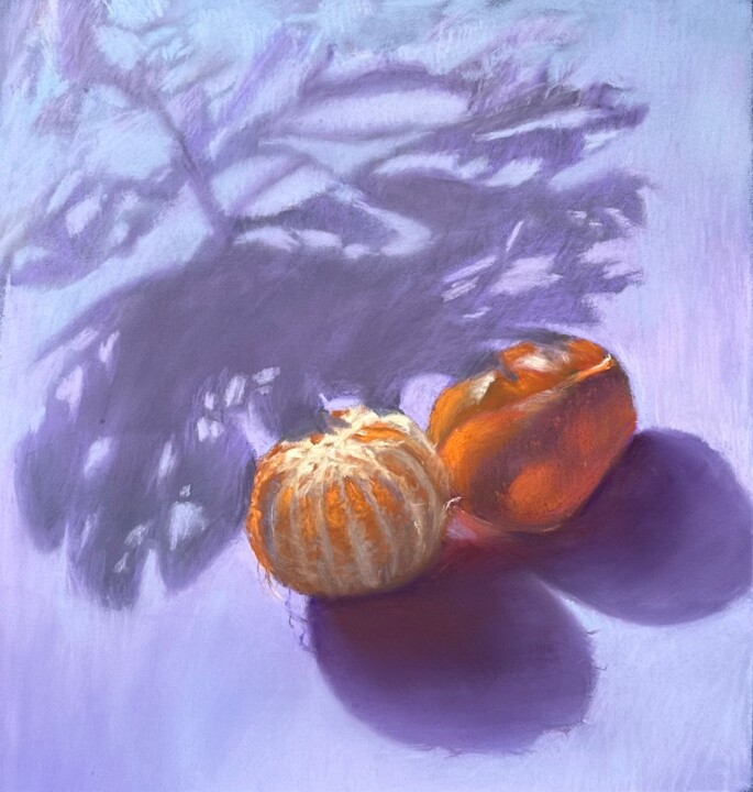"tangerine on purple…" başlıklı Tablo Natalia Balashova. Pastelist. tarafından, Orijinal sanat, Pastel