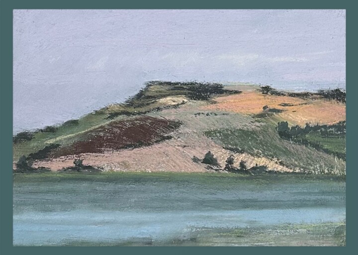 Картина под названием "Tuscany.  Lake Chiu…" - Natalia Balashova. Pastelist., Подлинное произведение искусства, Пастель