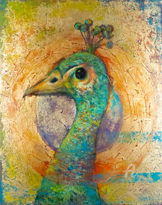 "Bird that brings lu…" başlıklı Tablo Natalia Berezina (natimade) tarafından, Orijinal sanat, Akrilik