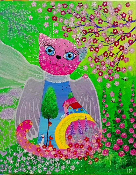 Malerei mit dem Titel "Вечная весна" von Nataliia Mashkina, Original-Kunstwerk, Acryl