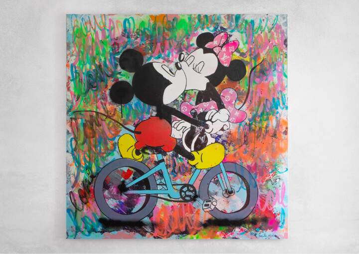 Mickey Mouse $ Louis Vuitton, Painting by Luana Muntoni (Munlu.art)