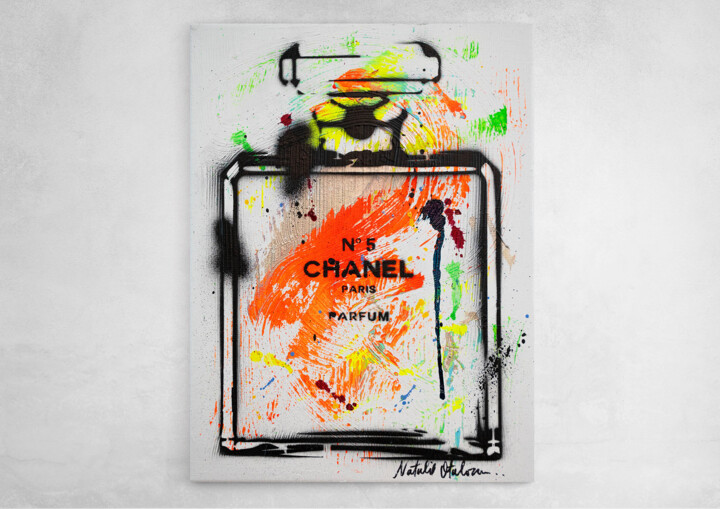 Chanel No. 5 Perfume Painting by Tony Rubino