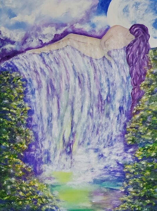 Картина под названием "Midsummer Dream" - Nataliia Goloborodko, Подлинное произведение искусства, Масло Установлен на Деревя…
