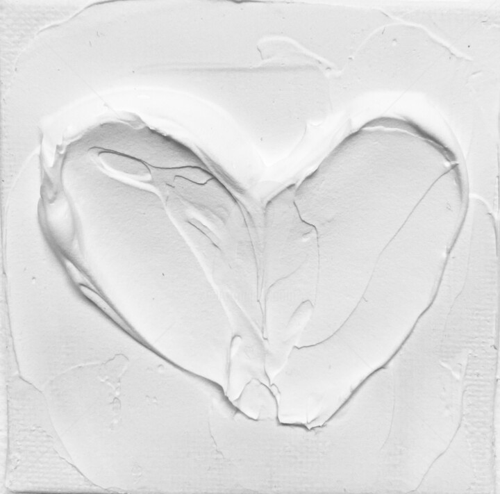 "Heart - Love, Amour…" başlıklı Tablo Nataliia Krykun tarafından, Orijinal sanat, Akrilik Ahşap Sedye çerçevesi üzerine mont…