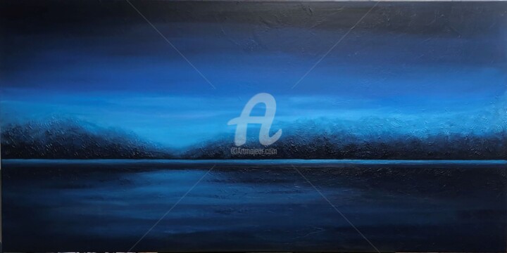 绘画 标题为“Deep blue water - 3…” 由Nataliia Krykun, 原创艺术品, 丙烯