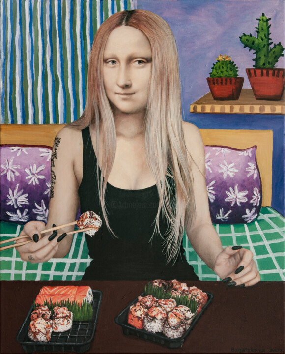Картина под названием ""The 10 Day Diet".…" - Nataliya Bagatskaya, Подлинное произведение искусства, Акрил