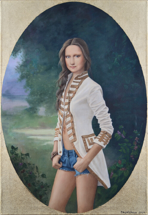Pintura titulada "Contemporary portra…" por Nataliya Bagatskaya, Obra de arte original, Acrílico
