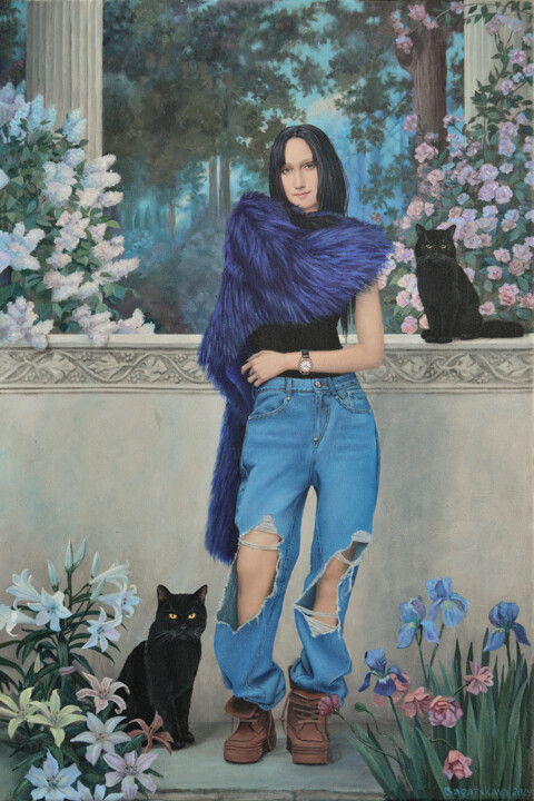 Картина под названием "Contemporary painti…" - Nataliya Bagatskaya, Подлинное произведение искусства, Акрил