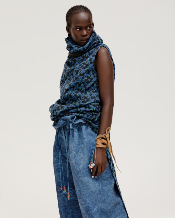 "Oversize trousers w…" başlıklı Tekstil Sanatı Nataliya Gross tarafından, Orijinal sanat, Kumaş