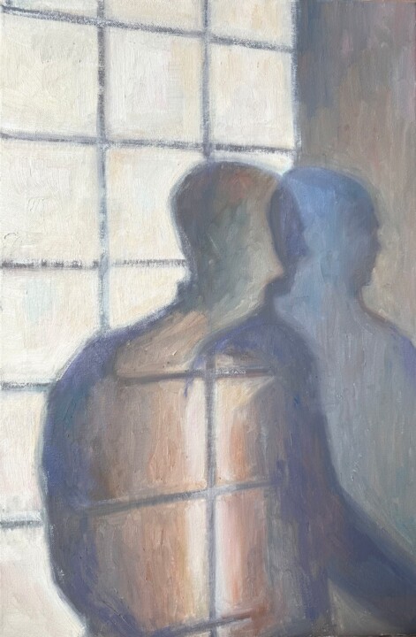 Painting titled "Shadow 22" by Nataliya Lemesheva, Original Artwork, Oil