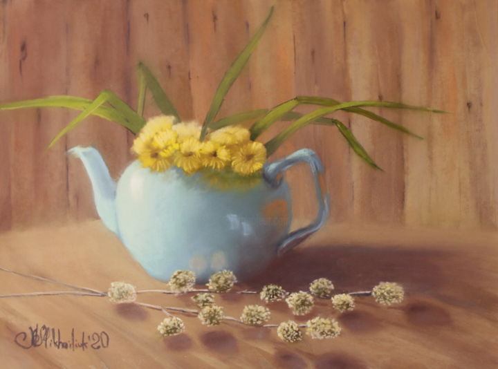 Painting titled "Prior to Easter" by Nataly Mikhailiuk, Original Artwork, Pastel