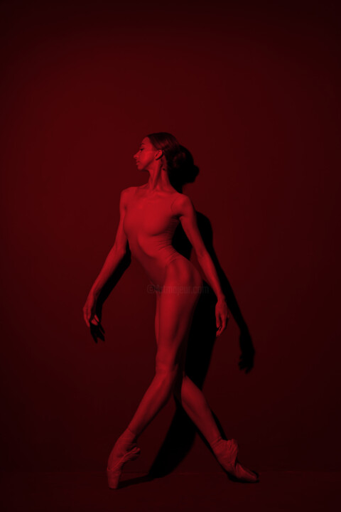 Photography titled "Red shadow" by Natalya Sleta, Original Artwork, Digital Photography