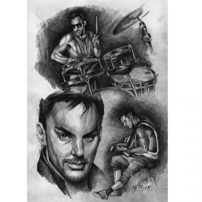 Dessin intitulée "Shannon Leto" par Natamur, Œuvre d'art originale