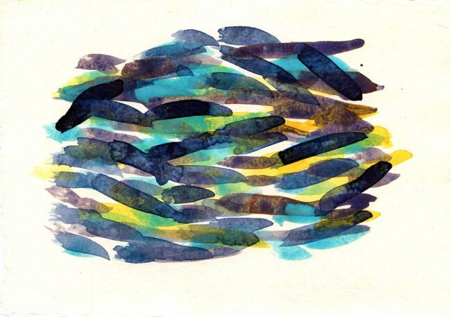 Peinture intitulée "Sea piece VII, aqua…" par Sea-Scape, Œuvre d'art originale, Huile