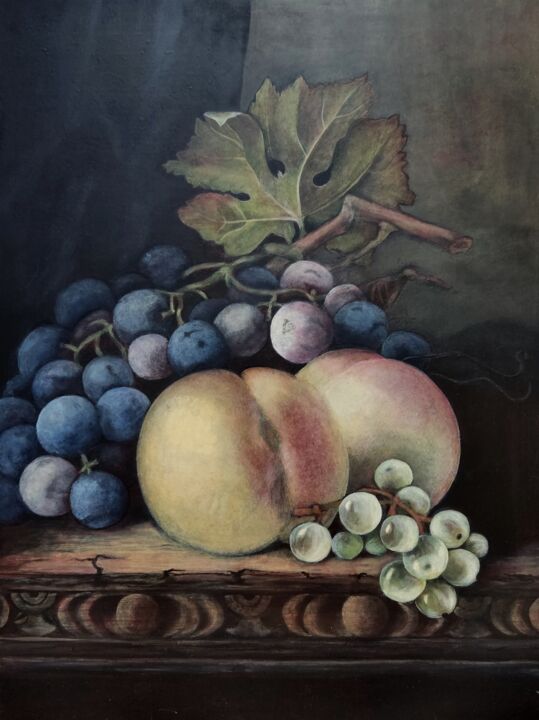 Pittura intitolato "Fruits" da Natasha Korenek, Opera d'arte originale, Tempera