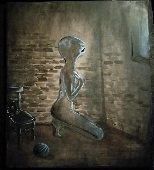 Картина под названием "Agoraphobia" - Natasha Orlova, Подлинное произведение искусства, Акрил Установлен на Деревянная рама…